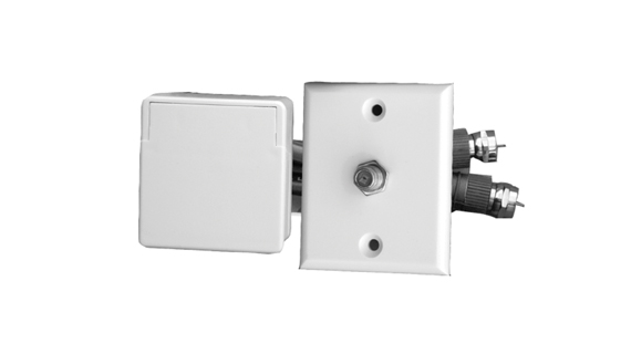 Prime Products 08-6301 White Receptacle TV Duplex